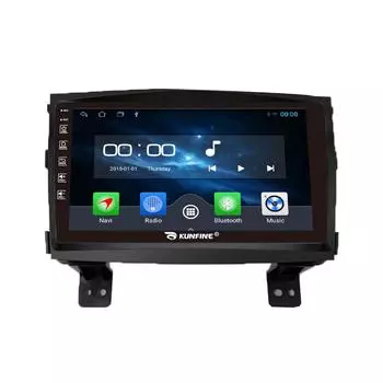 Android-радио CarPlay/Android Авто Автомобильная навигация Мультимедийный плеер GPS RDS DSP Стерео для Mahindra Xuv300 9 Inch чёрный