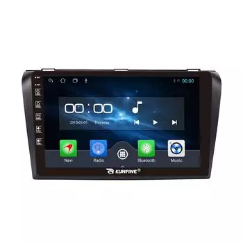 Android Радио CarPlay/Android Авто Автомобильная Навигация Мультимедийный Плеер GPS RDS DSP Стерео Для Mazda 3 2004-2010 9 Inch чёрный