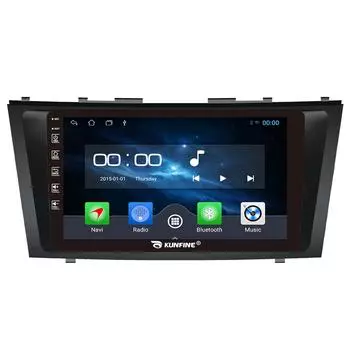 Android Радио CarPlay/Android Авто Автомобильная Навигация Мультимедийный Плеер GPS RDS DSP Стерео Для Toyota Camry 2007-2011 9 Inch чёрный