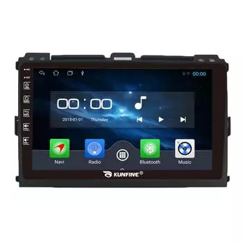 Android Радио CarPlay/Android Авто Автомобильная Навигация Мультимедийный Плеер GPS RDS DSP Стерео Для Toyota Prado J120 2009 9 Inch чёрный