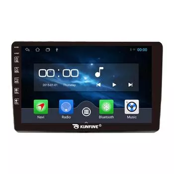 Android-радио CarPlay/Android Авто Автомобильная навигация Мультимедийный плеер GPS RDS DSP Стерео для Fiat 500L 2012-2021 10 Inch чёрный