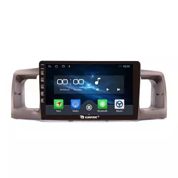 Android-радио CarPlay и Android, автомобильная навигация, мультимедийный плеер, GPS, RDS, DSP, Wi-Fi, стерео для Toyota Rav4 Corolla Hilux Land Cruiser, если применимо