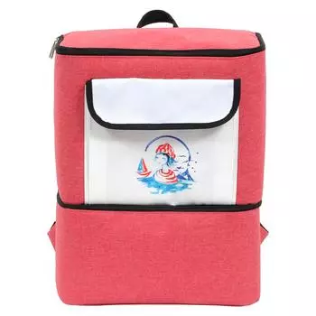 Anemoss Insulated Backpack, Soft Cooler Lunch Box, Waterproof Double Deck Insulated Bag, 2 Compartments,Carrying Hot and Cold, Ideal For Office, 18 Qt