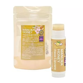 Angelbean Manuka Honey Organic Lip Care Натуральный бальзам для губ MGO800 Manuka Honey 5 г 100% + 10%