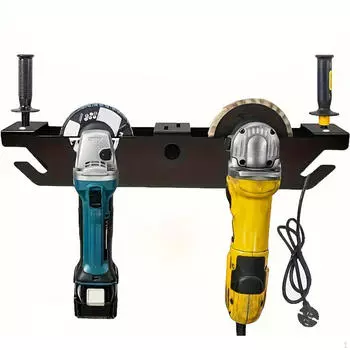 Angle Grind Holder Rack 2 Bay,Easy Installation,Wall Mount Bracket Hanger for Workspace