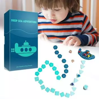 Английская версия Deep Sea Adventure Game Deep Sea Adventure Настольная игра Веселые карты Игры для вечеринок Вечеринка