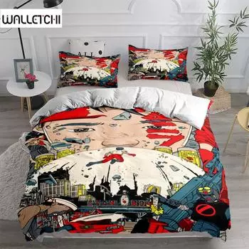 Анимация Акира Пододеяльник Комплект постельного белья King Queen Double Full Twin Single Size EU single(135x200cm)