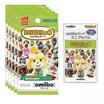 Animal Crossing amiibo Card Volume 1 5 Pack Album Set 2 +