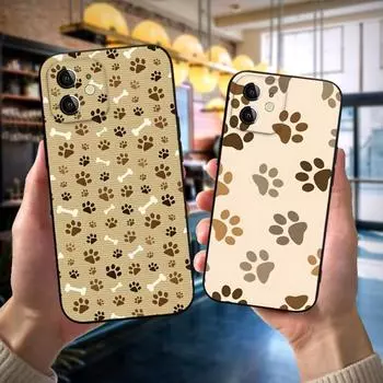 Animal Foot Pattern Phone Case For Apple iPhone 14 Pro 13 Mini 11 12 Max Xr X Xs 6 6s 7 8 Plus Shockproof Back Cover iPhone6 6s