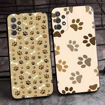 Animal Foot Pattern Phone Case For Samsung Galaxy S20 S21 S22 S30 S7 S10 S8 S9 S6 Pro Plus Edge Ultra Fe Shockproof Cover SamsungS6