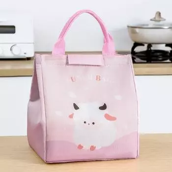 Animal Forest Bento Bag With Large Capacity Portable Lunch Box Bag