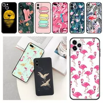 Чехол для телефона с розовым фламинго и изображением животных для iPhone Samsung Galaxy Redmi Xiaomi Oppo OnePlus Note SA 7 8 9 10 11 12 13 14 20 21 22 23 53 54 Pro Max Plus Ultra iPhone 6 or 6S