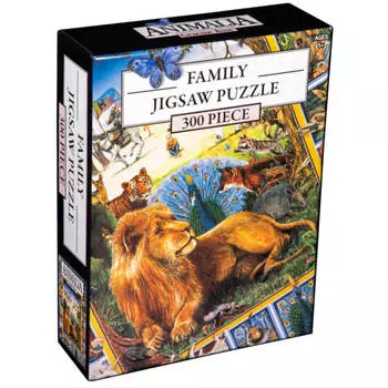 Animalia Обложка книги 300 штук Семейная головоломка