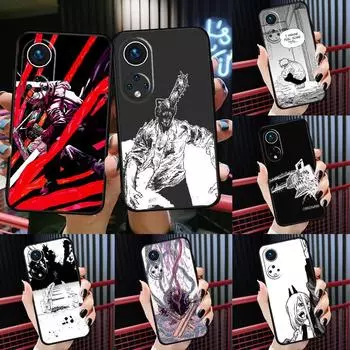 Anime Chainsaw Man For Huawei P40 Lite P20 P30 Pro Nova 9 Nova 5T P Smart 2019 Case For Honor 50 8X 9X 10i Huawei Nova 5T