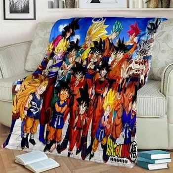 Аниме D-Dragon Ball 3D фланелевое одеяло модное теплое легкое одеяло для гостиной спальни диван-кровать для пикника одеяло 30x40inch