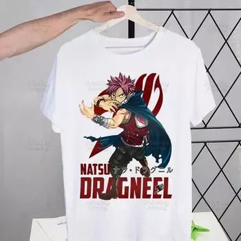 Аниме Fairy Tail мультфильм Нацу Эрза Серый Люси футболки летние унисекс/женские футболки в стиле хип-хоп уличная футболка топы с короткими рукавами 4XL