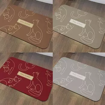 Anime Foot Mats Bath Mat Cute Absorbent Bathroom Carpet Quick Dry Bathtub Side Mat Non-Slip Shower Toilet Rugs Washable 40cmx60cm