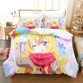 Anime Game DAIROKU AYAKASHIMORI Bedding Set Duvet Cover Bed Set Quilt Cover Pillowcase Comforter king Queen Size Boys Adult 70x133cm 2pcs