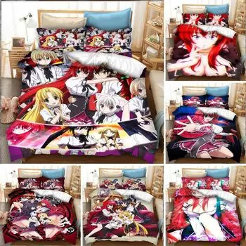 Аниме High School DxD Постельное белье Пододеяльник Спальня Одеяло Покрывала Односпальный Твин King Size Покрывало Домашний Текстиль 70x133cm 2pcs