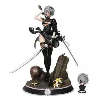 Аниме HUNTER Nier Automata 2B YoRHa No.2 Type B ПВХ фигурка японского аниме Модель игрушки Коллекция Кукла NO RETAIL BOX