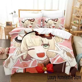 Аниме Игра Olympia Soire Комплект постельного белья для мальчиков и девочек Twin Queen Size Пододеяльник Наволочка Кровать Детский Взрослый Домашний Текстиль Настраиваемый 70x133cm 2pcs