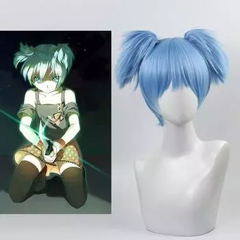 Аниме парик игра Салли Фейс косплей парик Салли волосы Sallyface косплей парик + шапка для парика реквизит аксессуары костюм для вечеринки синий