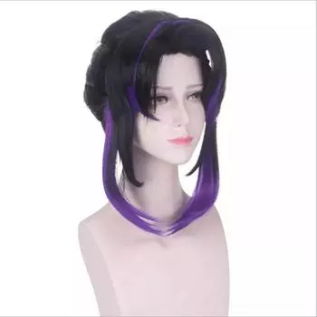Аниме парик, парик Shinobu Kocho косплей костюм реквизит One Size фиолетовый