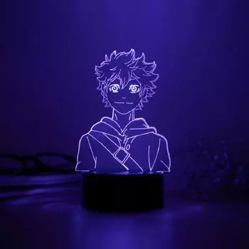 Аниме персонаж 3D ночник полный рабочий день охотник KILLUA ZAOLDYECK USB настольная лампа подарок на день рождения Рождественский подарок Новый год подарок 7 colors no remote темно-зеленого