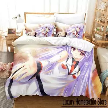 Anime Plastic Memories Isla Bedding Set Boys Girls Twin Queen Size Duvet Cover Pillowcase Bed Kids Adult Home Textile EU Single 135x200cm
