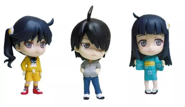 Аниме-проект Nishio Isin Chibikyun Character Isin Аниме-проект Все 3 типа набора «Nishio Nisemonogatari»