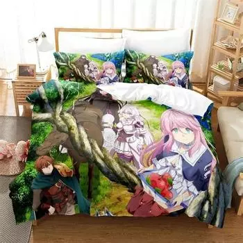 Anime Redo of Healer All Season Duvet Cover Bedding Comforter sets Soft Quilt Cover and Pillowcases Single Double Queen King 70x133cm 2pcs