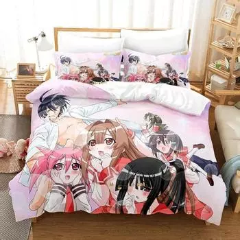 Аниме Seto no hanayome Моя невеста - русалка Комплект постельного белья Single Twin Full Queen King Size Комплект постельного белья для взрослых в спальню 135X200cm-2pcs