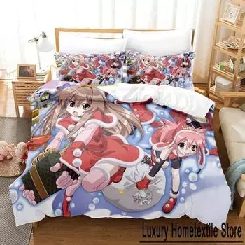 Аниме Seto no hanayome Моя невеста - русалка Комплект постельного белья Single Twin Full Queen King Size Комплект постельного белья для взрослых в спальню EU Single 135x200cm