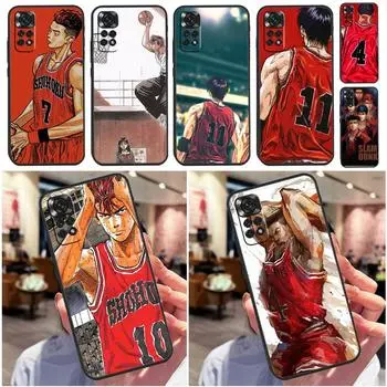Anime Slam Dunk Case For Redmi Note 12 Pro 8 9 10 11 Pro Note 9S 10S 11S 8T Redmi 10 9A 9C 10A 10C Cover Redmi Note 10S