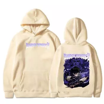 Аниме Solo Leveling Shadow Monarch и Sung Jin-Woo Print Мужские и женские толстовки с капюшоном Manga Толстовка Harajuku Unisex Streetwear Топы XS чёрный