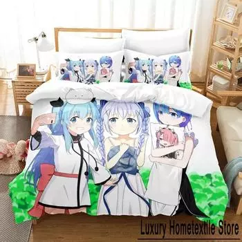 Аниме Sora No Method Celestial Method Комплект постельного белья для мальчиков и девочек Twin Queen Size Пододеяльник Наволочка Кровать Детский Домашний Текстиль Для Взрослых 70x133cm 2pcs