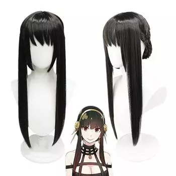 Аниме Spy X Family Your Forger Косплей Парики 60CM чёрный