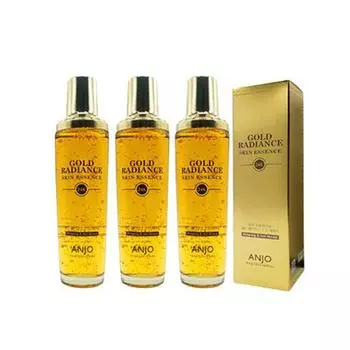 [ANJO] Эссенция Anjou 24k Gold Radiance Essence / Отбеливание и разглаживание морщин, двойная функциональность, 3 шт., 150 мл