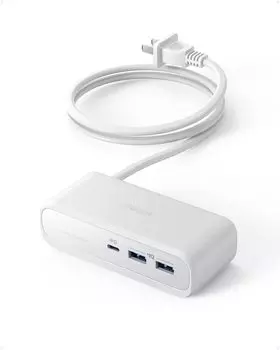 Anker 521 Power Strip розетка 3 1 2 расширение технические стандарты Подача питания Совместимо с iPhone iPad Pro Android (USB-разъем, разъём, гнездо,