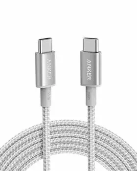 Anker Heavy Duty Nylon Cable 100W USB PD Compatible with iPhone 16 15 MacBook iPad iPad Air 5 Galaxy S24 Pixel LG USB-C & USB-C / Pro/Air Pro/Air