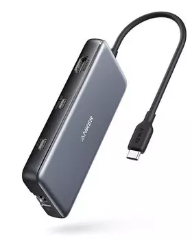 Anker PowerExpand PD 10Gbps Data Hub 100W USB Power Delivery Совместимый порт 4K Output Совместимый порт HDMI 10Gbps High Speed Data Transfer Port Порт