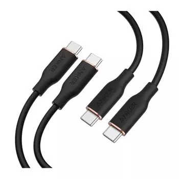Anker PowerLine III Flow USB-C и кабель 0,9 м, набор из 2 шт., черный