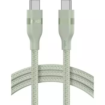 Anker USB-C и кабель (1,8 м, 240 Вт, сверхпрочный нейлон) USB PD совместимый MacBook Pro iPhone Galaxy iPad Pro/Air Различные варианты поддержки зеленый