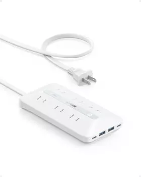 Anker USB Power Strip tap power strip AC cord technical standards Power Delivery Compatible with MacBook PD Compatible with Windows PC iPad iPhone
