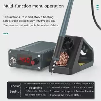 Anlixin T12D Высокомощный портативный электрический паяльник с цифровым дисплеем