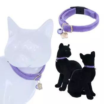 ANNA SUI Cat Velor Collar Cat Collar Velor Velor Material Anna Sui Cat Supplies Pet Supplies (Purple) фиолетовый