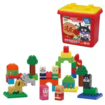 Anpanman First Block Bucket L Рекомендуется для детей от 1 года и 6 месяцев и старше