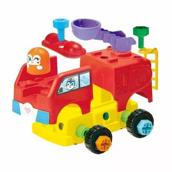 Anpanman Freshly assembled DIY Working vehicle Neji Neji Shoboshya It ll shine! It ll talk!
