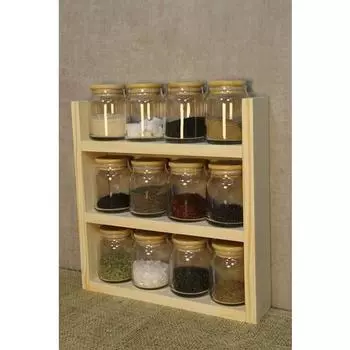 Anra Kitchen Counter Top Деревянная полка для специй