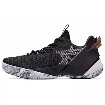 Anta 3.0 Прочные, амортизирующие, нескользящие, низкие баскетбольные кроссовки для мужчин, черные, белые 11931608-2 44.5